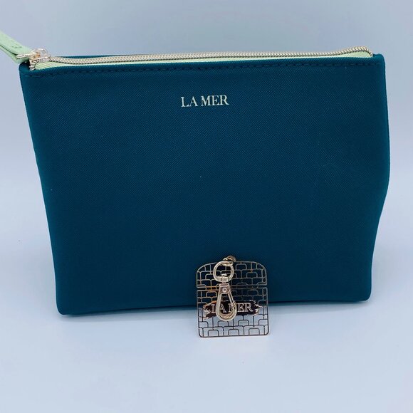 La Mer Beauty Gift Set - 4pc, Green Pouch, Cream, Lotion, Keychain - NEW - Picture 8 of 16